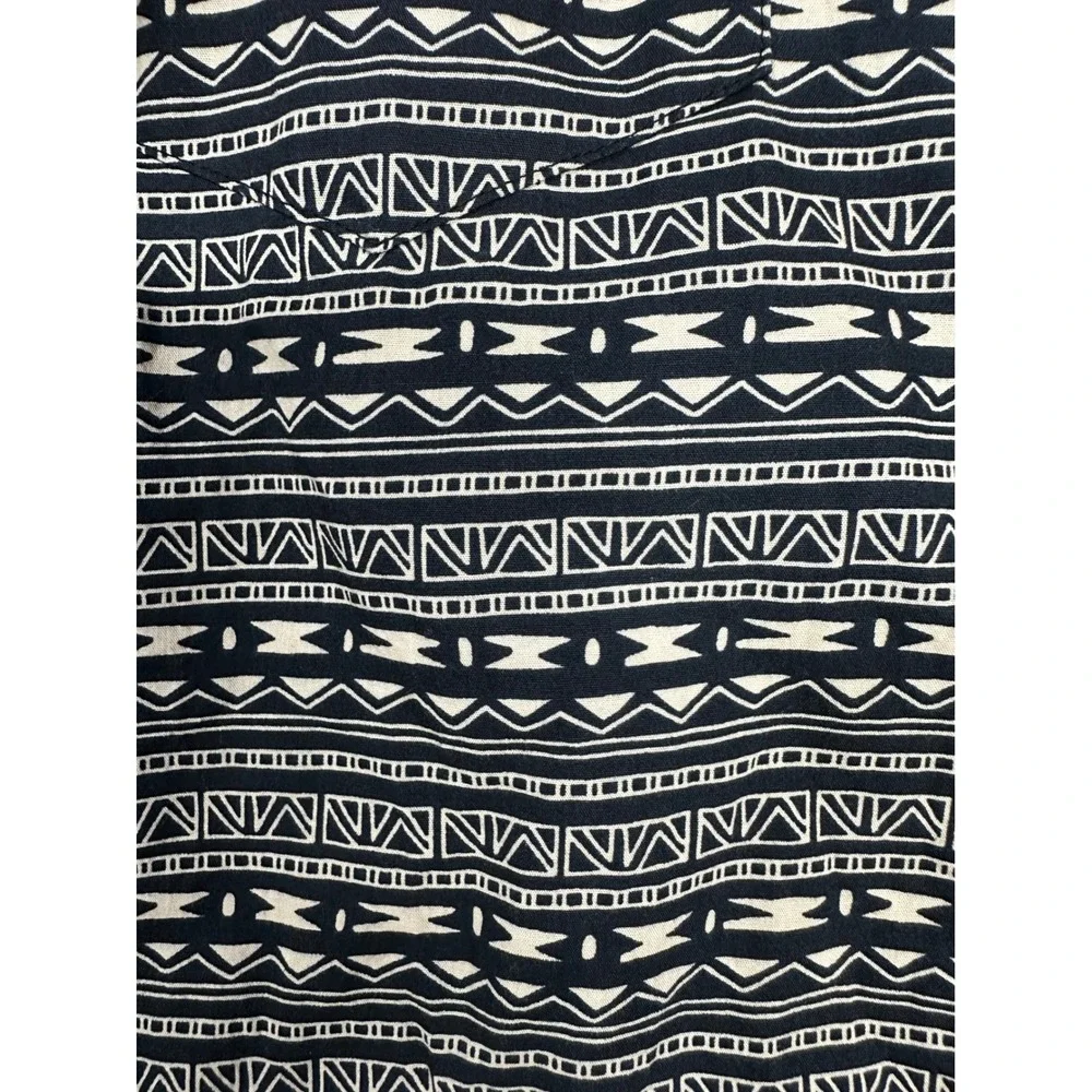 ROPER‎ Pearl Snap Aztec Tribal Print Men's Medium Long Sleeve Button Down Shirt